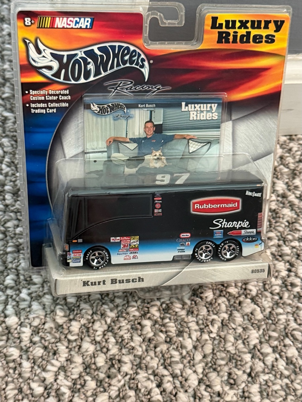 Luxury Rides Kurt Busch Rubbermaid Sharpie Transport - Black/Blue RV Bus